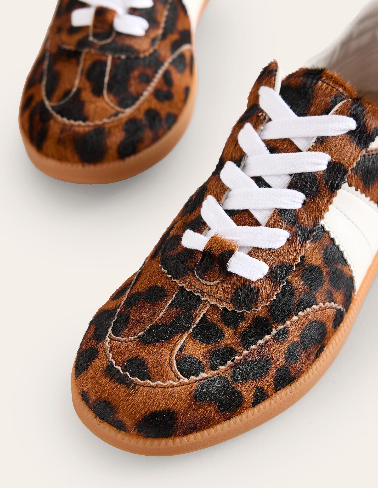 Erin Retro Tennis Sneakers-Dark Classic Leopard