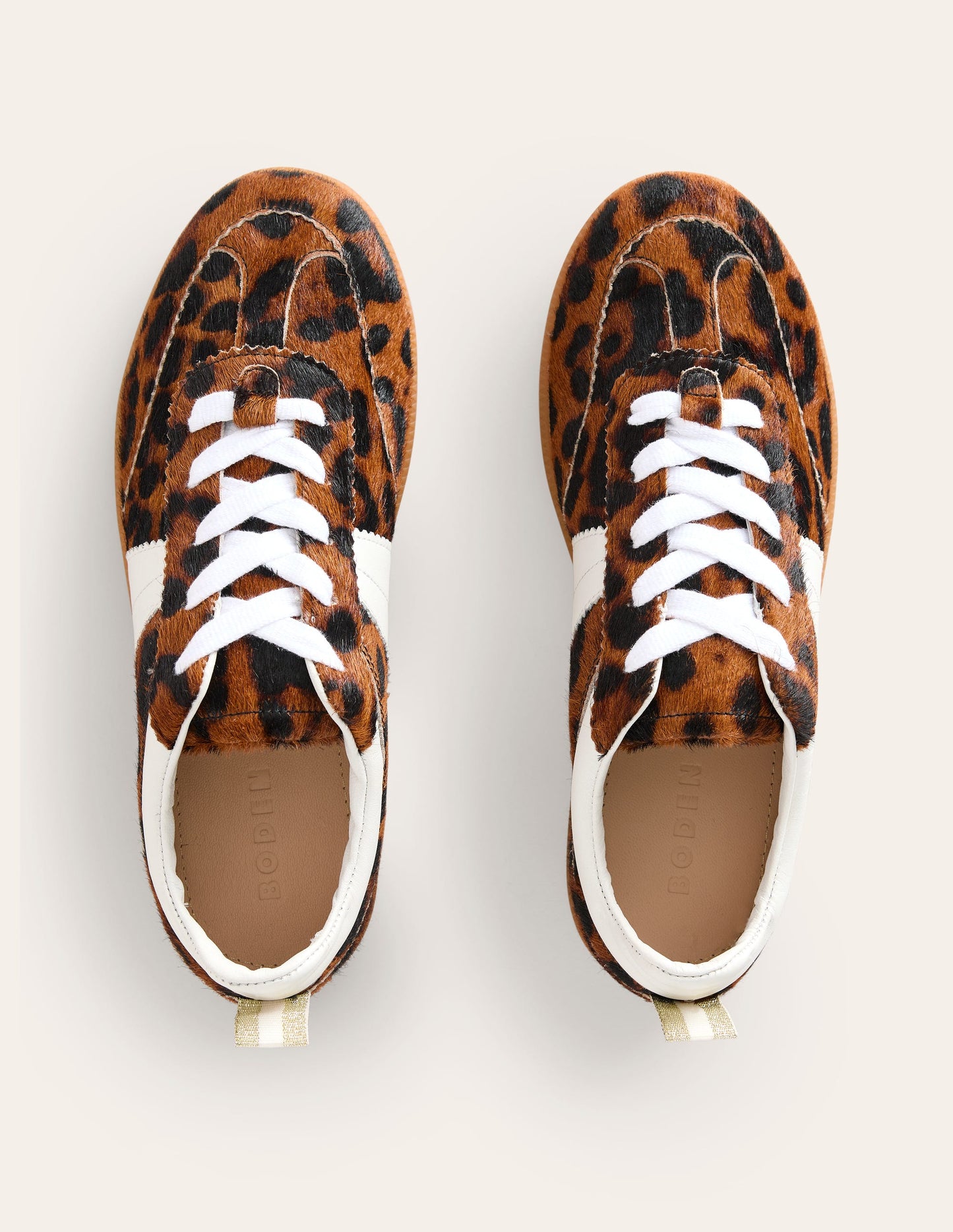 Erin Retro Tennis Sneakers-Dark Classic Leopard