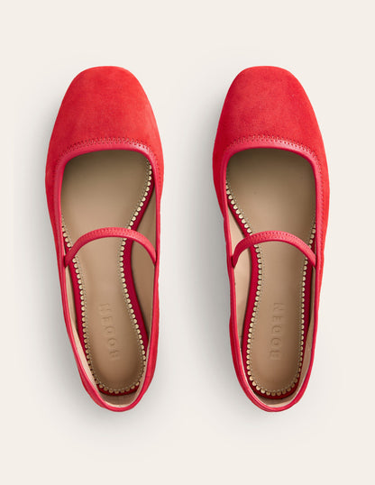 Thea Mary Jane Ballet Flat-Red