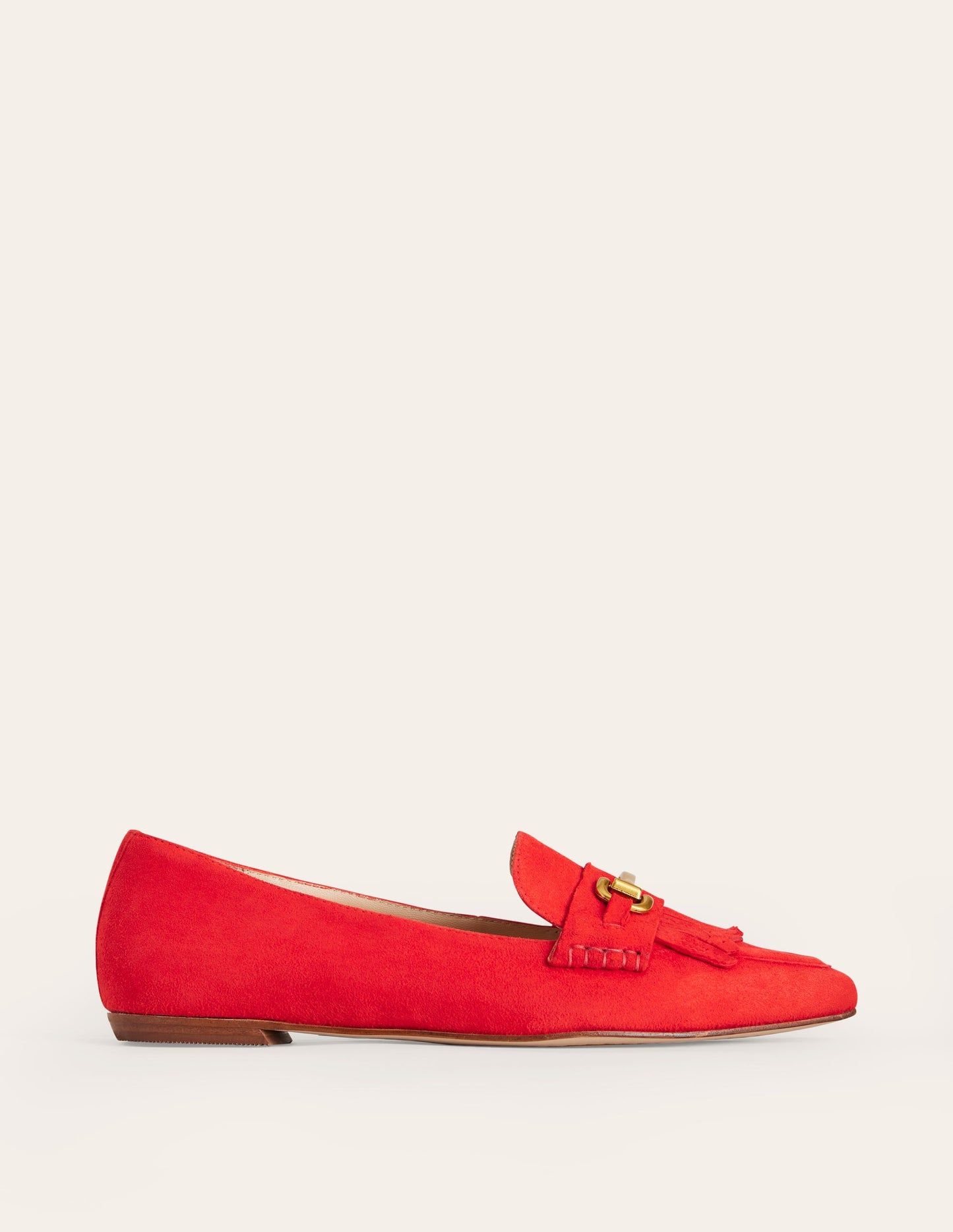 Iris Ghillie Loafers-Red Suede