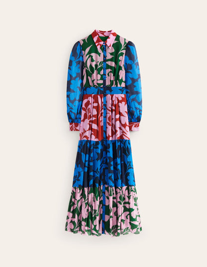 Occasion Maxi Shirt Dress-French Navy, Bloom Hotch