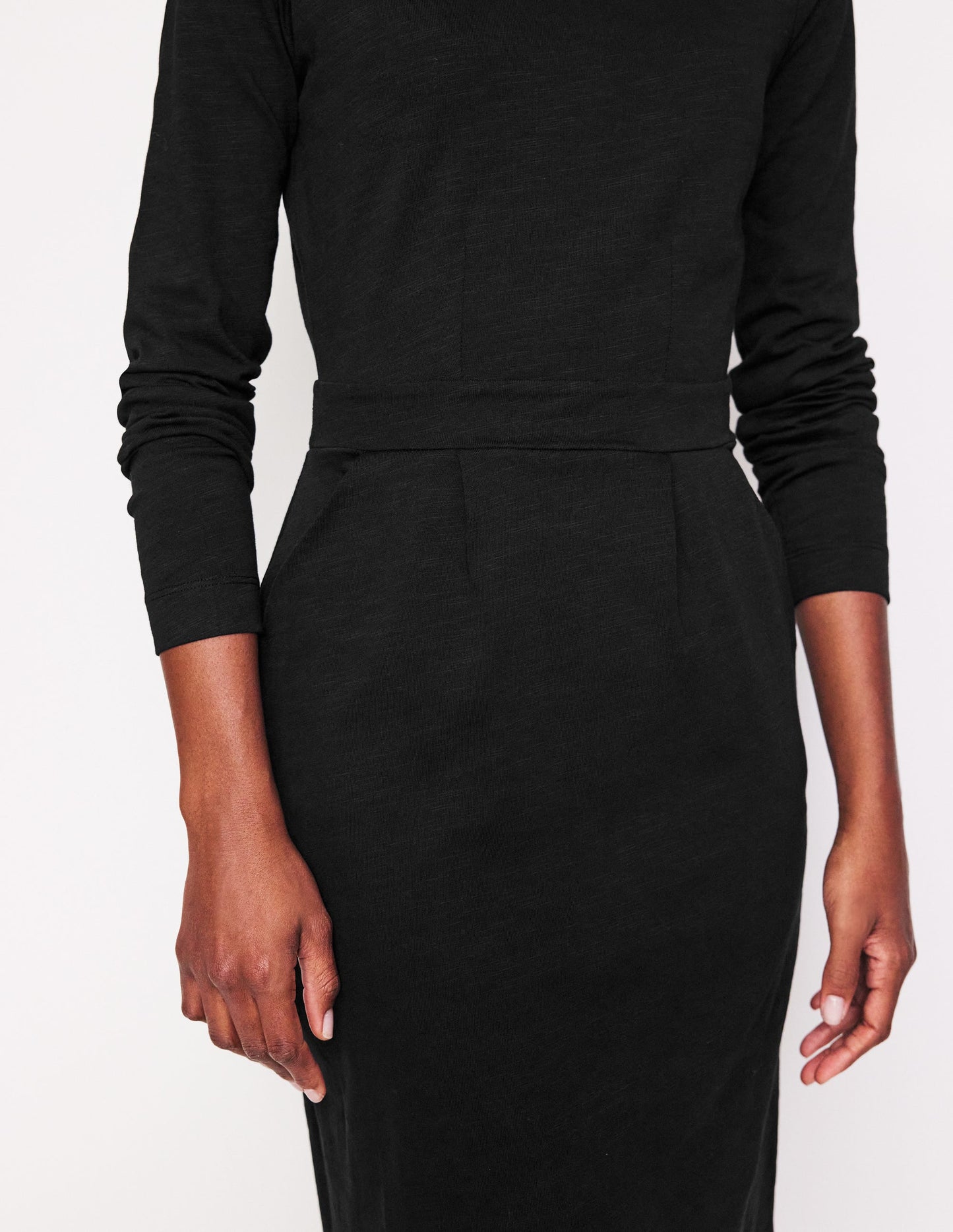 Florrie Long Sleeve Dress-Black