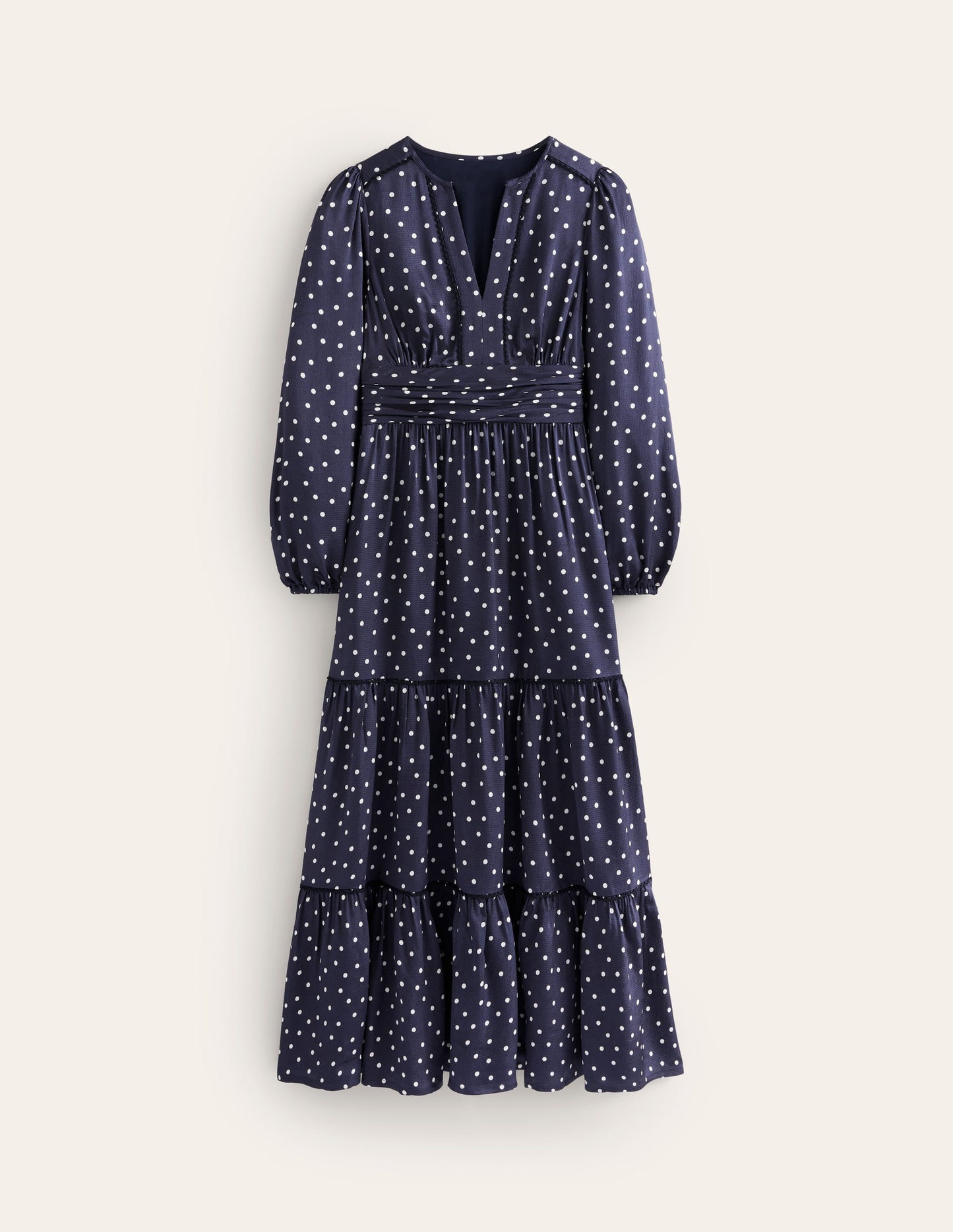 Pippa Satin Maxi Dress-Navy, Sparse Spot