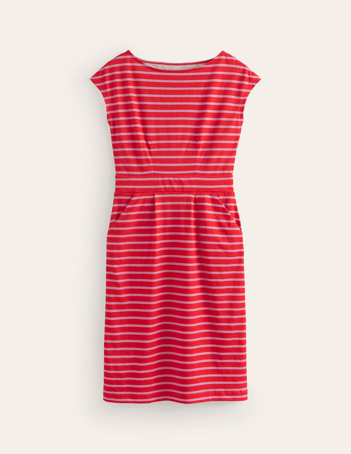 Florrie Jersey Dress-Rouge, Lilac Stripe