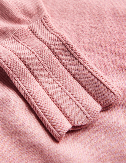 Imi Scalloped Sweater-Quartz Pink