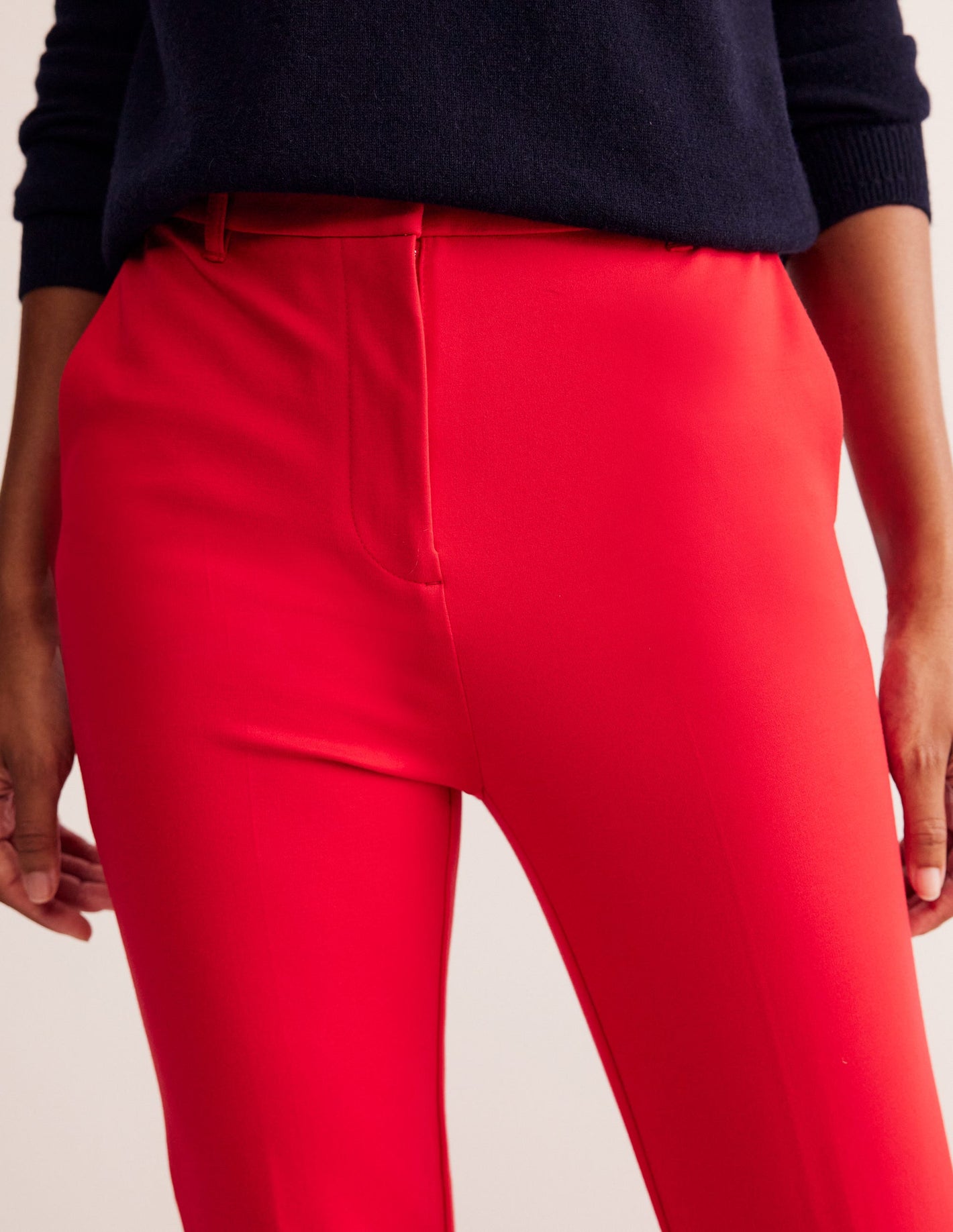 Highgate Ponte Pants-Hot Pepper