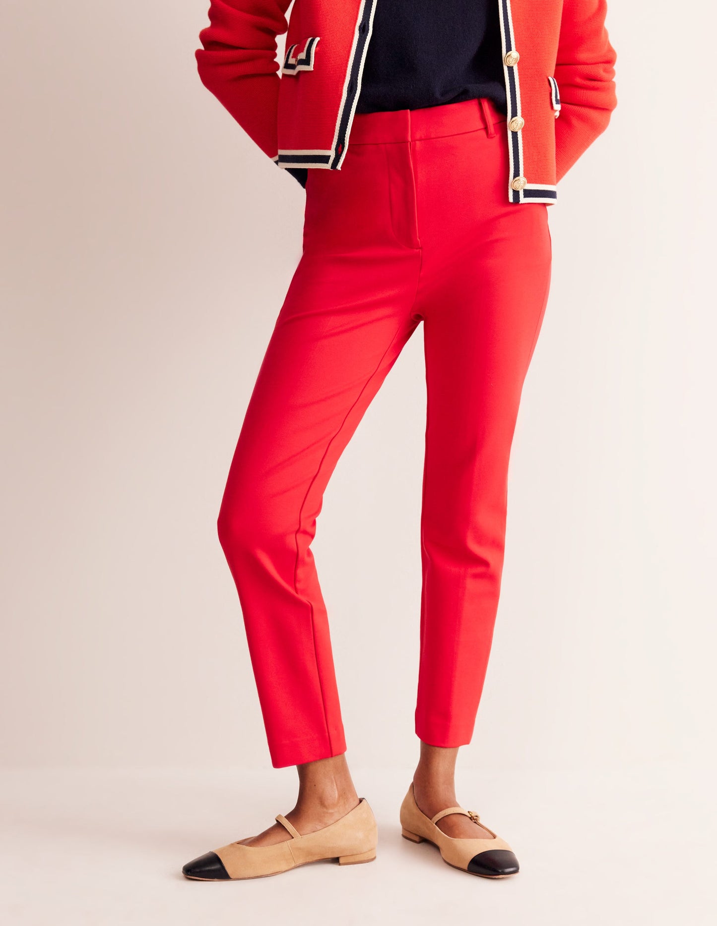 Highgate Ponte Pants-Hot Pepper