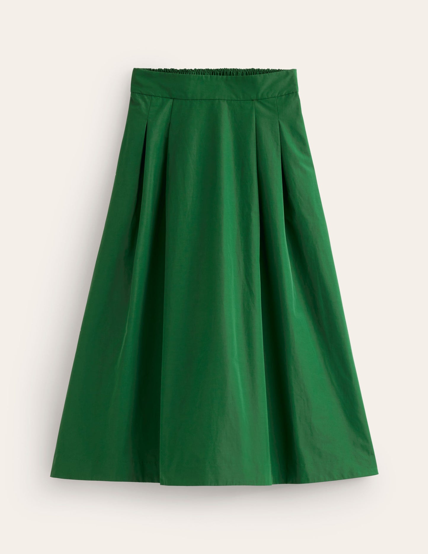 Isabella Taffeta Midi Skirt-Pine