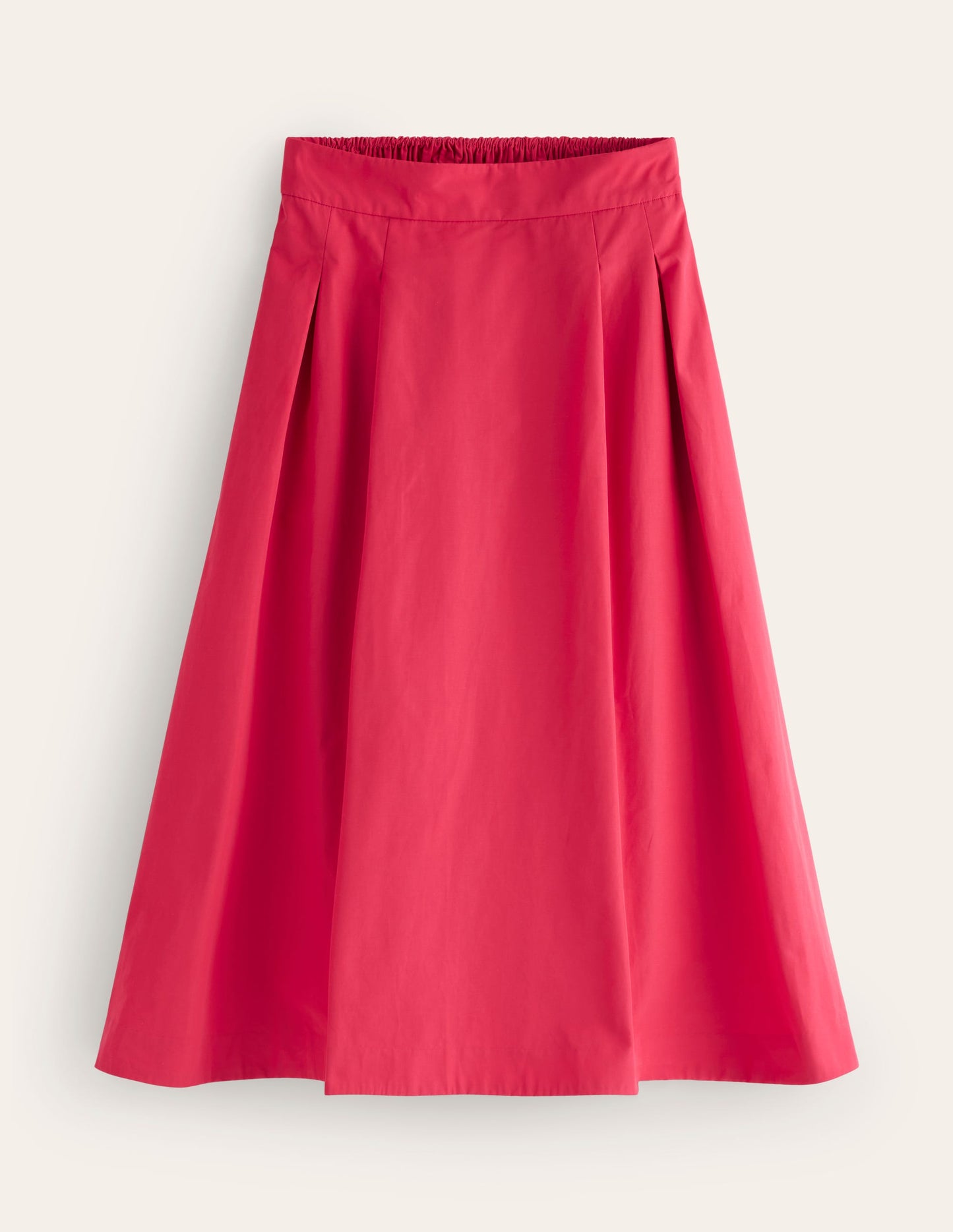 Isabella Taffeta Midi Skirt-Cherry Jam