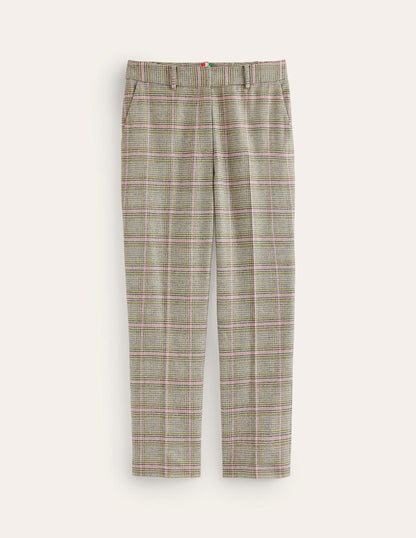 Kew Wool Blend Pants-Prince of Wales Check