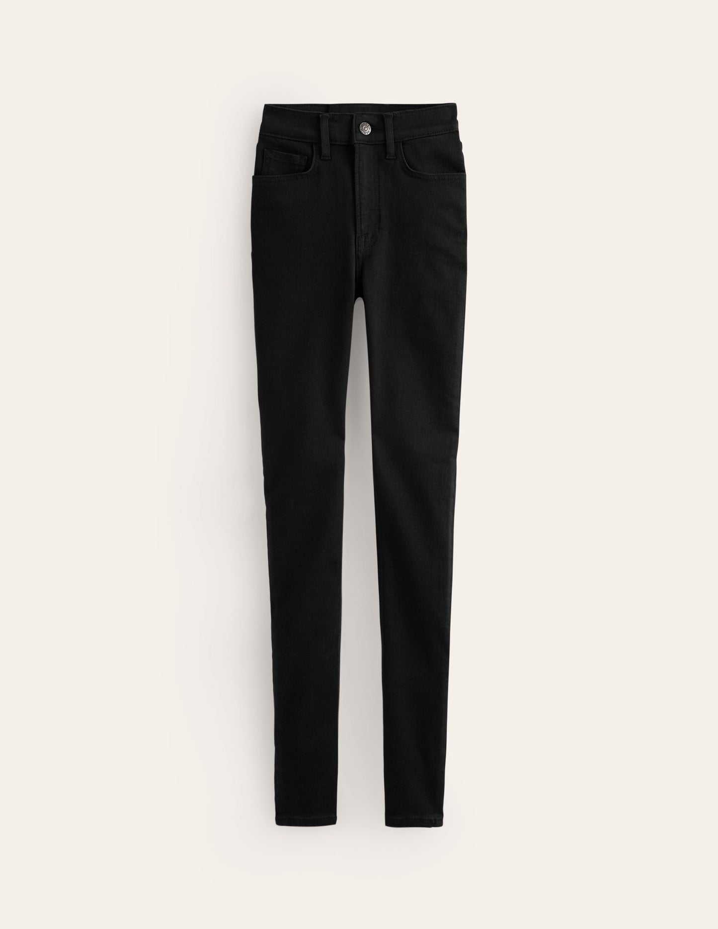 High Rise Skinny Jeans-Black