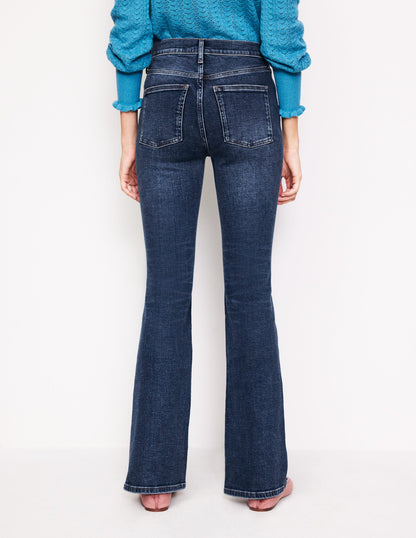 High Rise Slim Flare Jeans-Mid Vintage