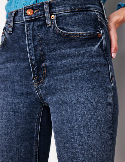 High Rise Slim Flare Jeans-Mid Vintage