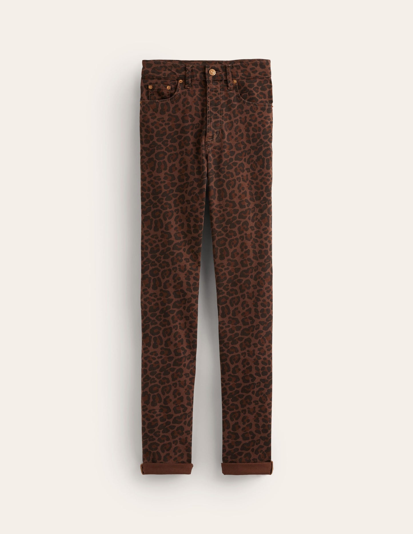 Girlfriend Jeans-Leopard