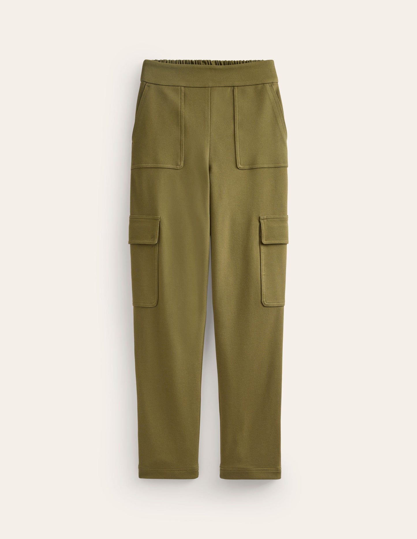 Ponte Twill Tapered Pants-Oregano