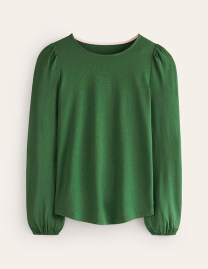 Supersoft Long Sleeve Top-Pine