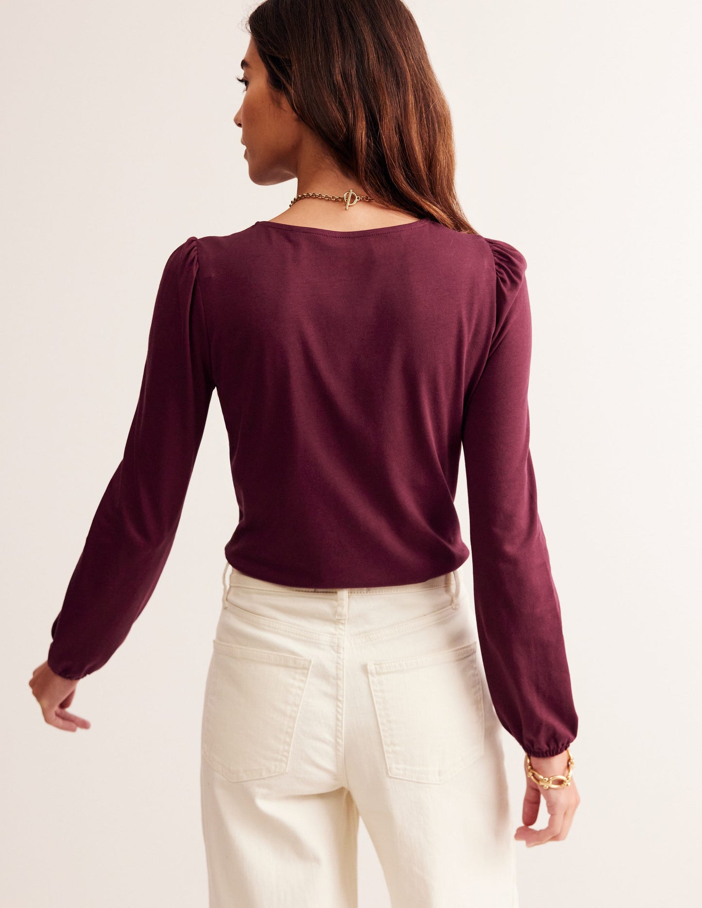 Supersoft Long Sleeve Top-Deep Wisteria