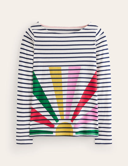 Ella Long Sleeve Breton-Multi, Sunshine Pop