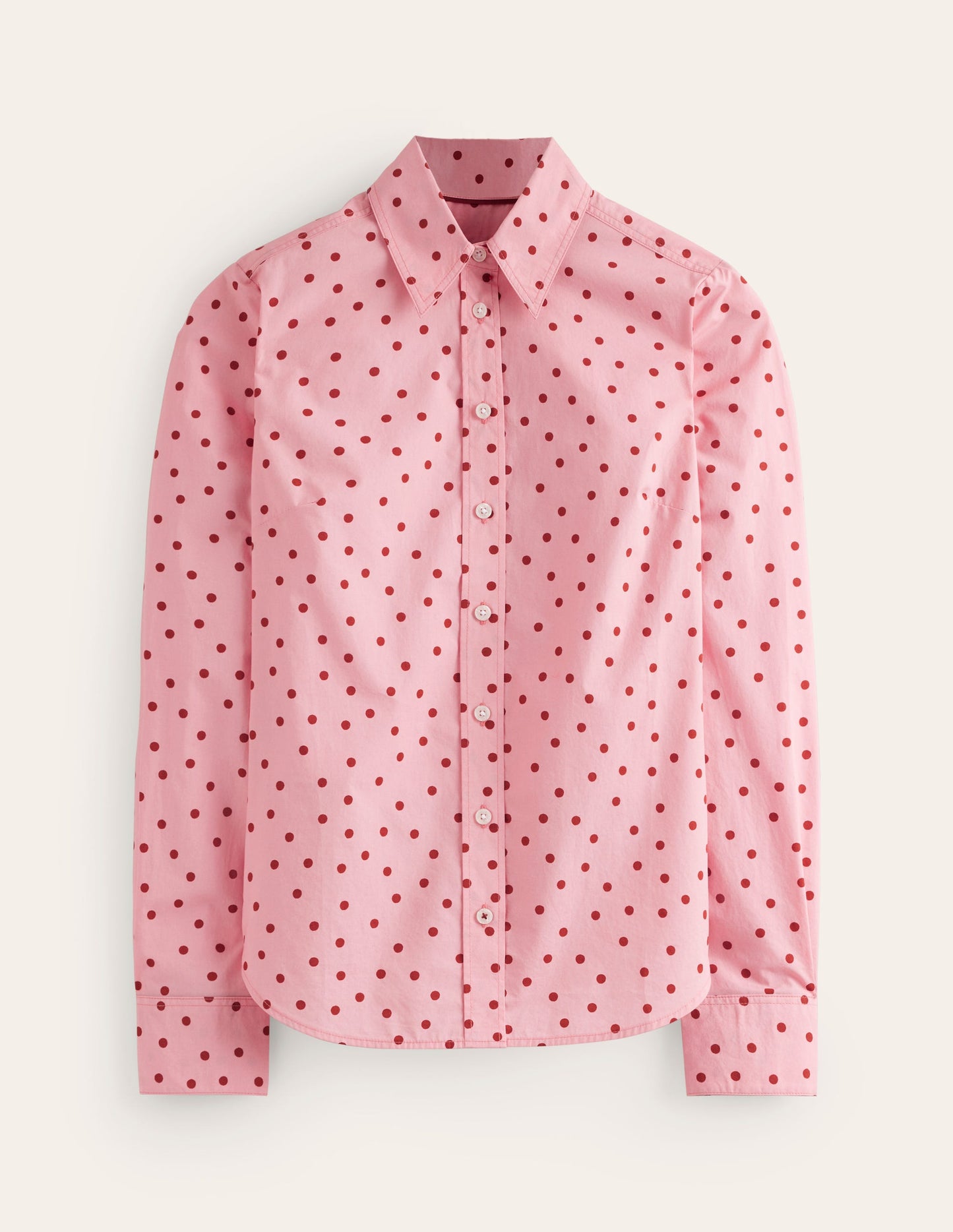 Sienna Cotton Shirt-Almond Pink, Sparse Spot