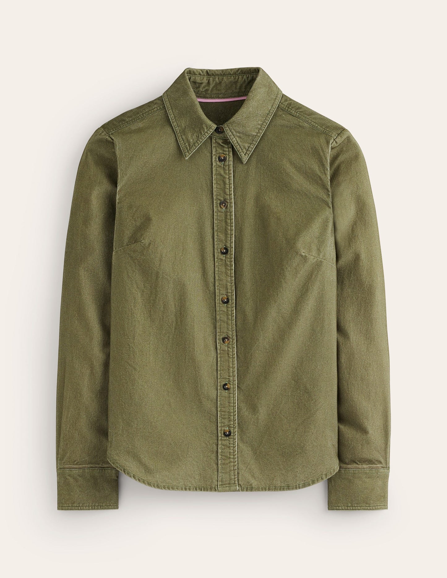 Sienna Cord Shirt-Woodland Green