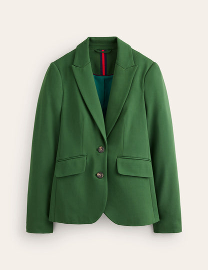 Marylebone Ponte Blazer-Emerald Night