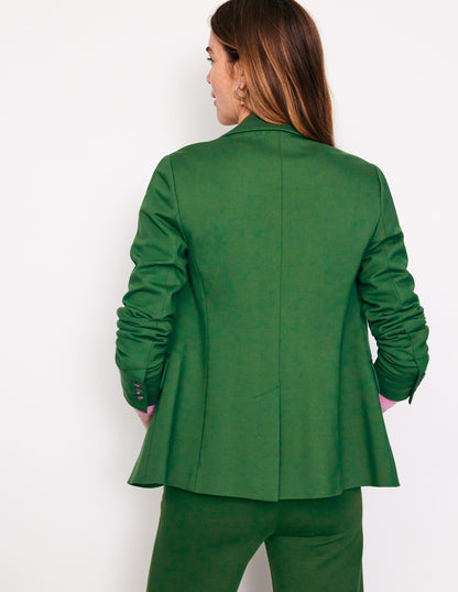 Marylebone Ponte Blazer-Emerald Night