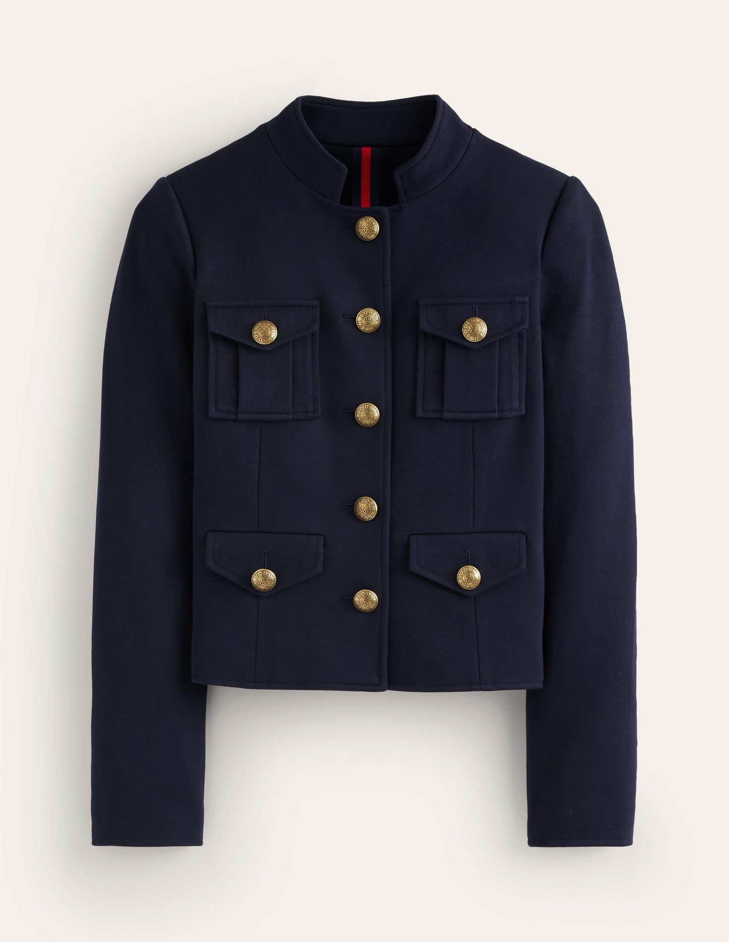 Military Ponte Jacket-Navy