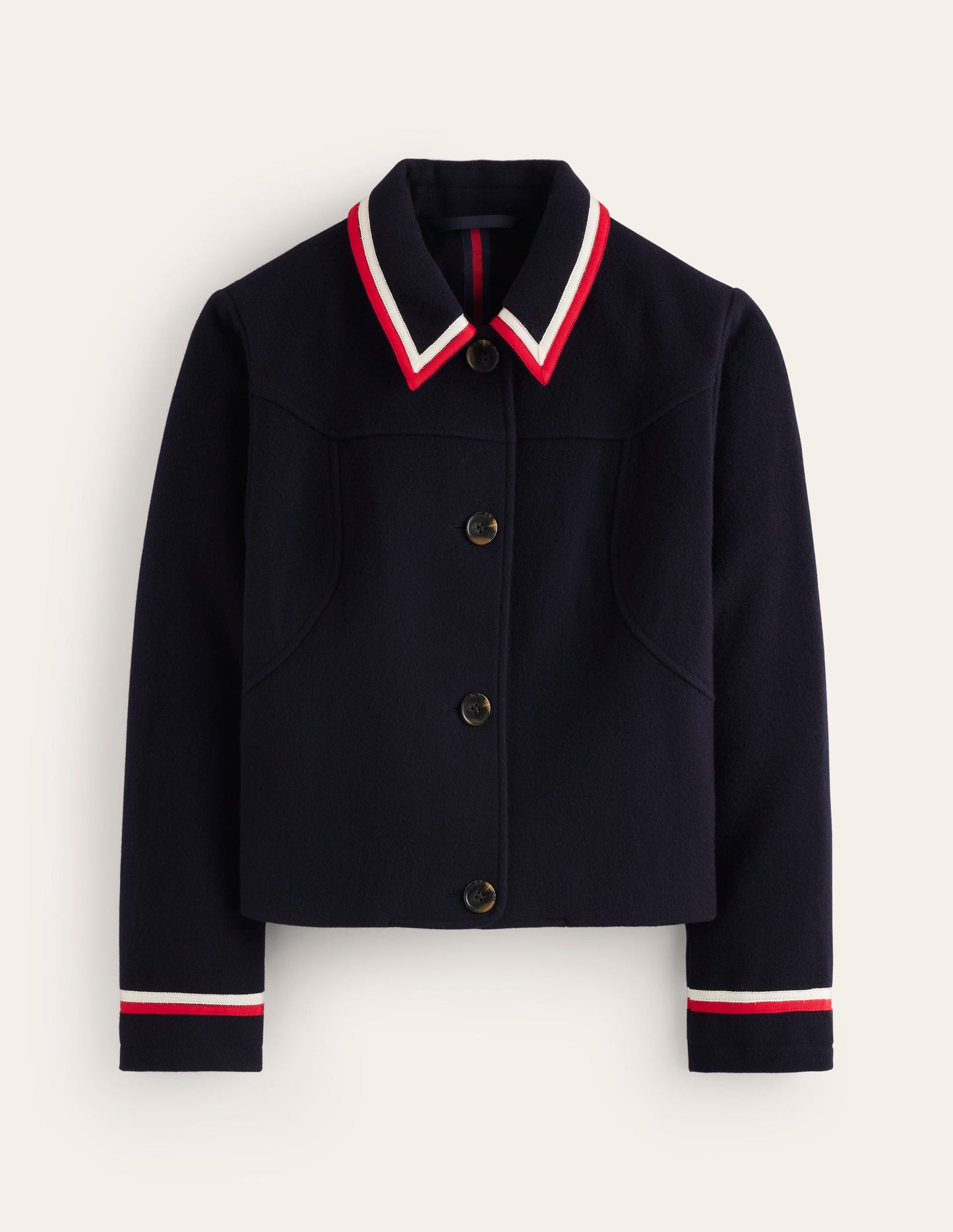 Oxford Melton Jacket-Navy