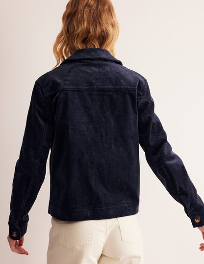 Exeter Cord Jacket-Navy