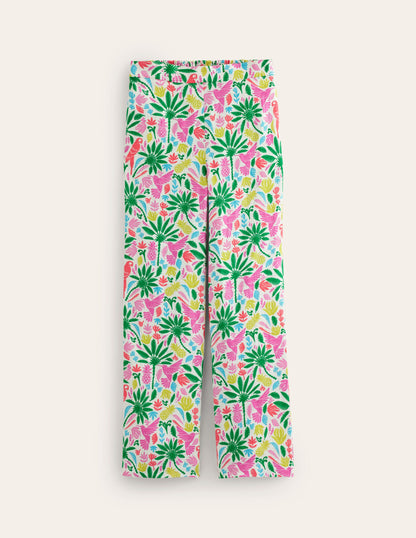 Hampstead Linen Pants-Multi, Tropical Paradise