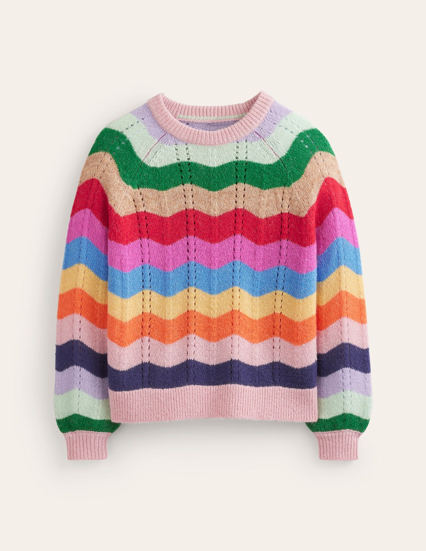 Fluffy Wave Sweater-Multi