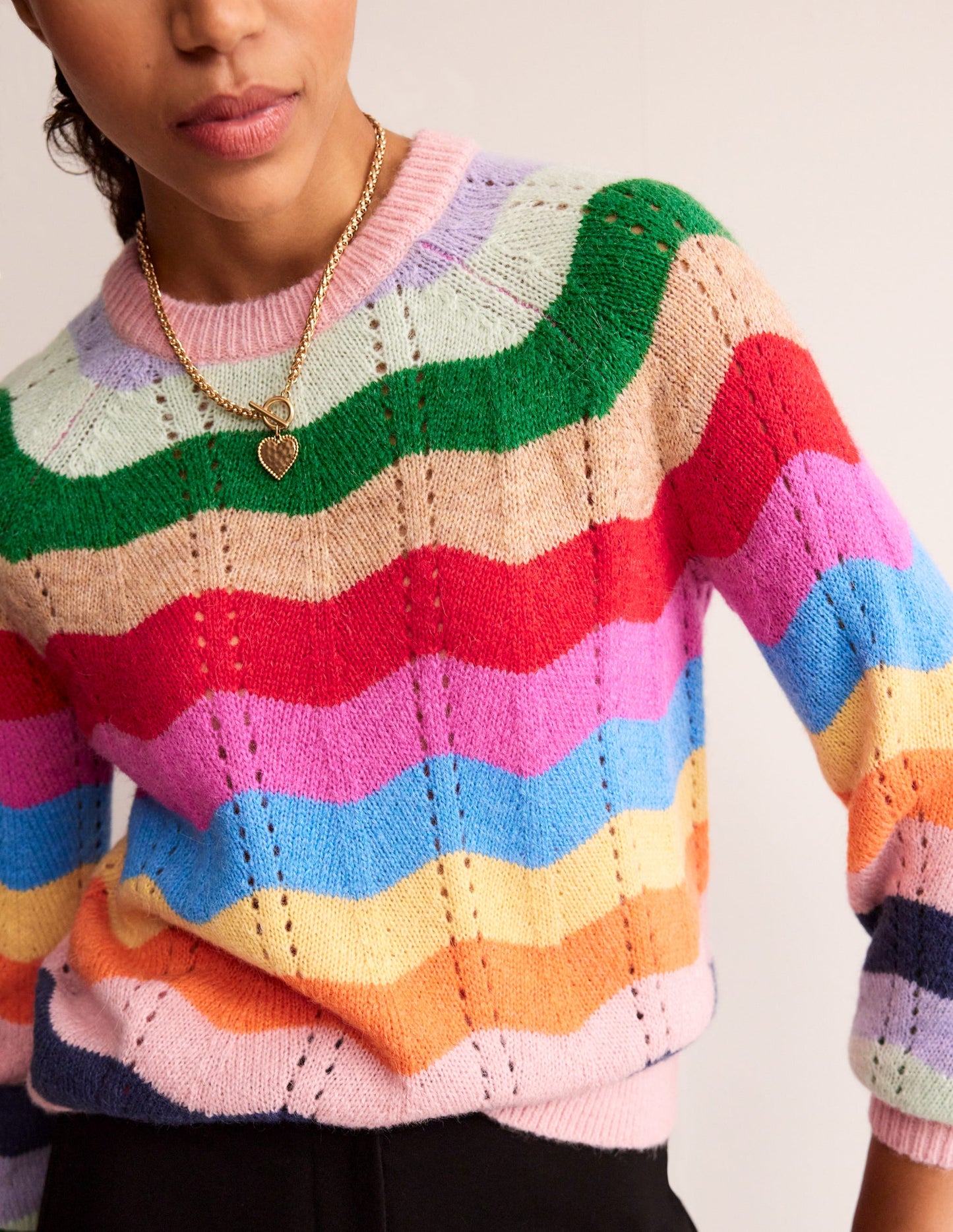 Fluffy Wave Sweater-Multi