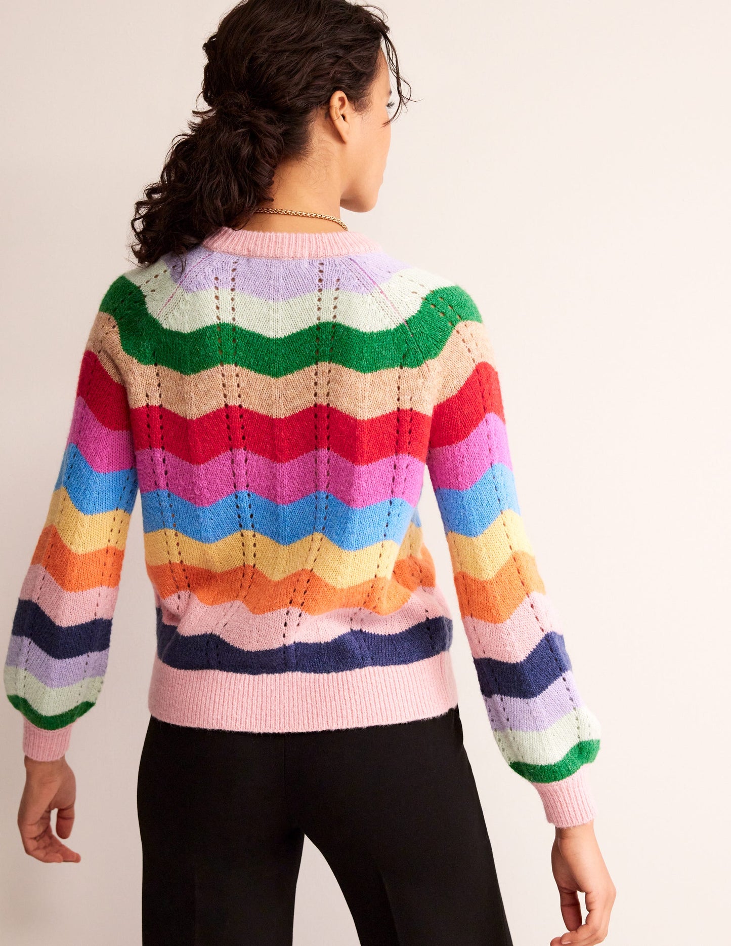 Fluffy Wave Sweater-Multi