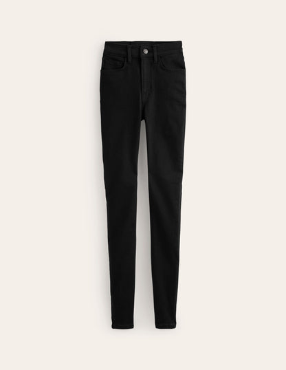 High Rise Skinny Jeans-Black