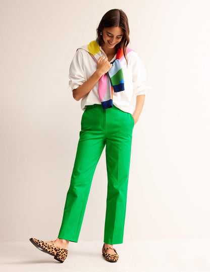 Kew Bi-Stretch Pants-Green Tambourine