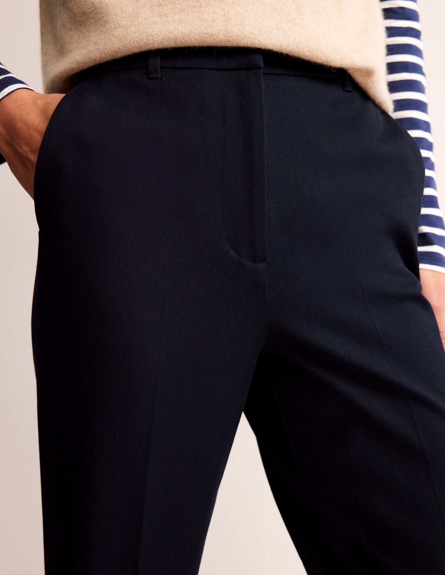 Kew Bi-Stretch Pants-Navy