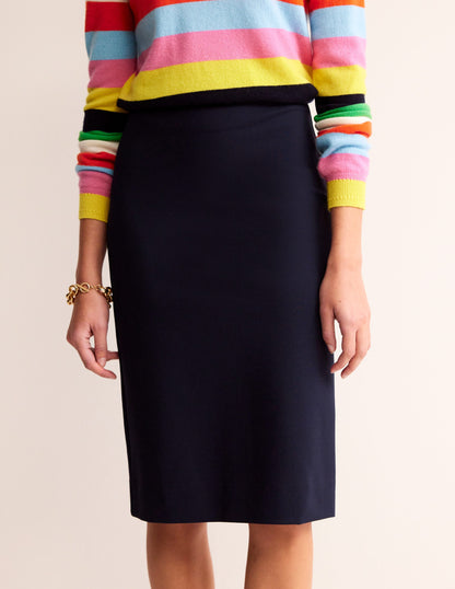 Hampshire Ponte Skirt-Navy