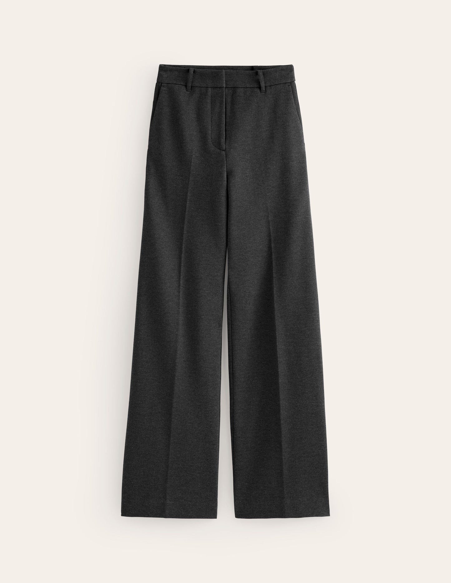 Westbourne Ponte Trousers-Charcoal Marl