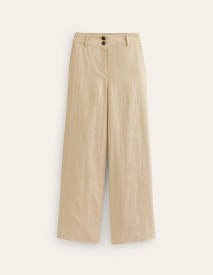 Westbourne Linen Pants-Neutral