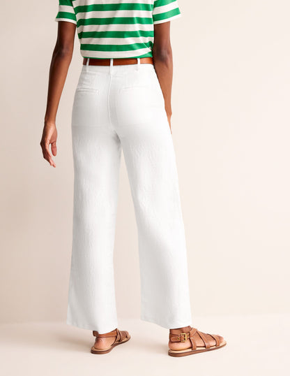 Westbourne Linen Pants-White