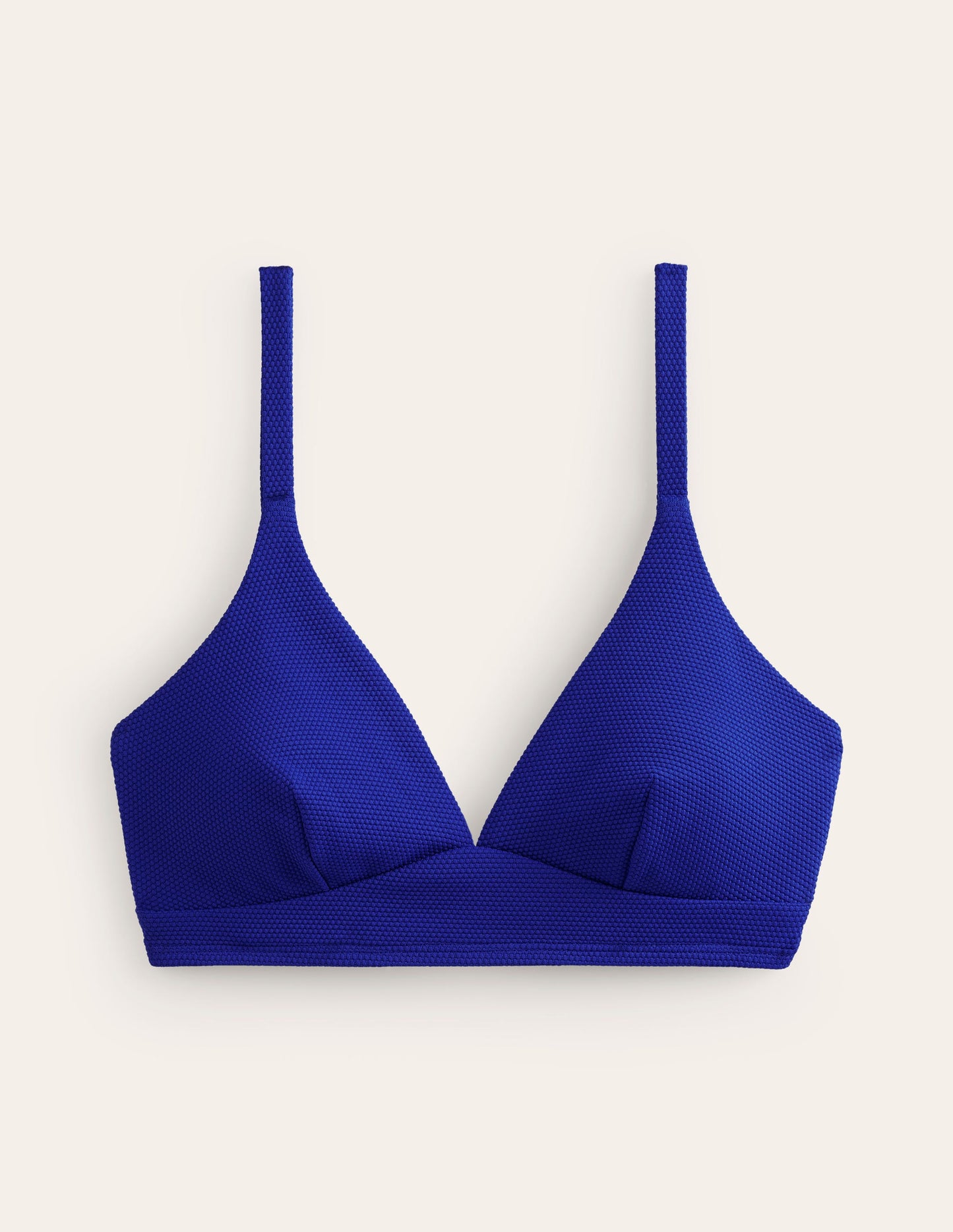 Arezzo V-neck Bikini Top-Surf The Web Blue Texture