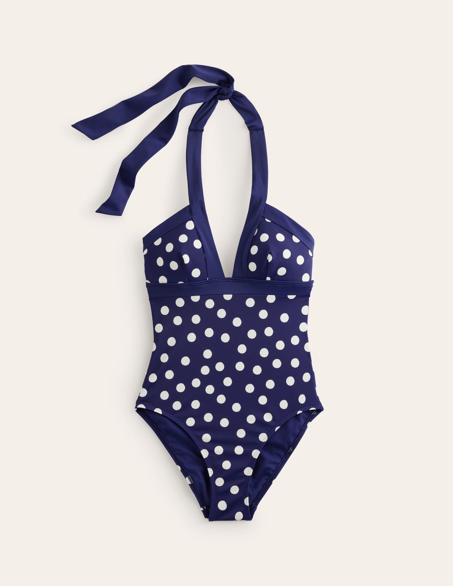 Ithaca Halter Swimsuit-Navy Spot