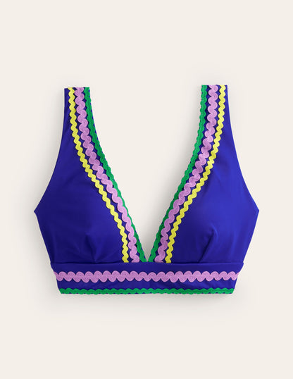 Rik Rak Bikini Top-Surf the Web Blue