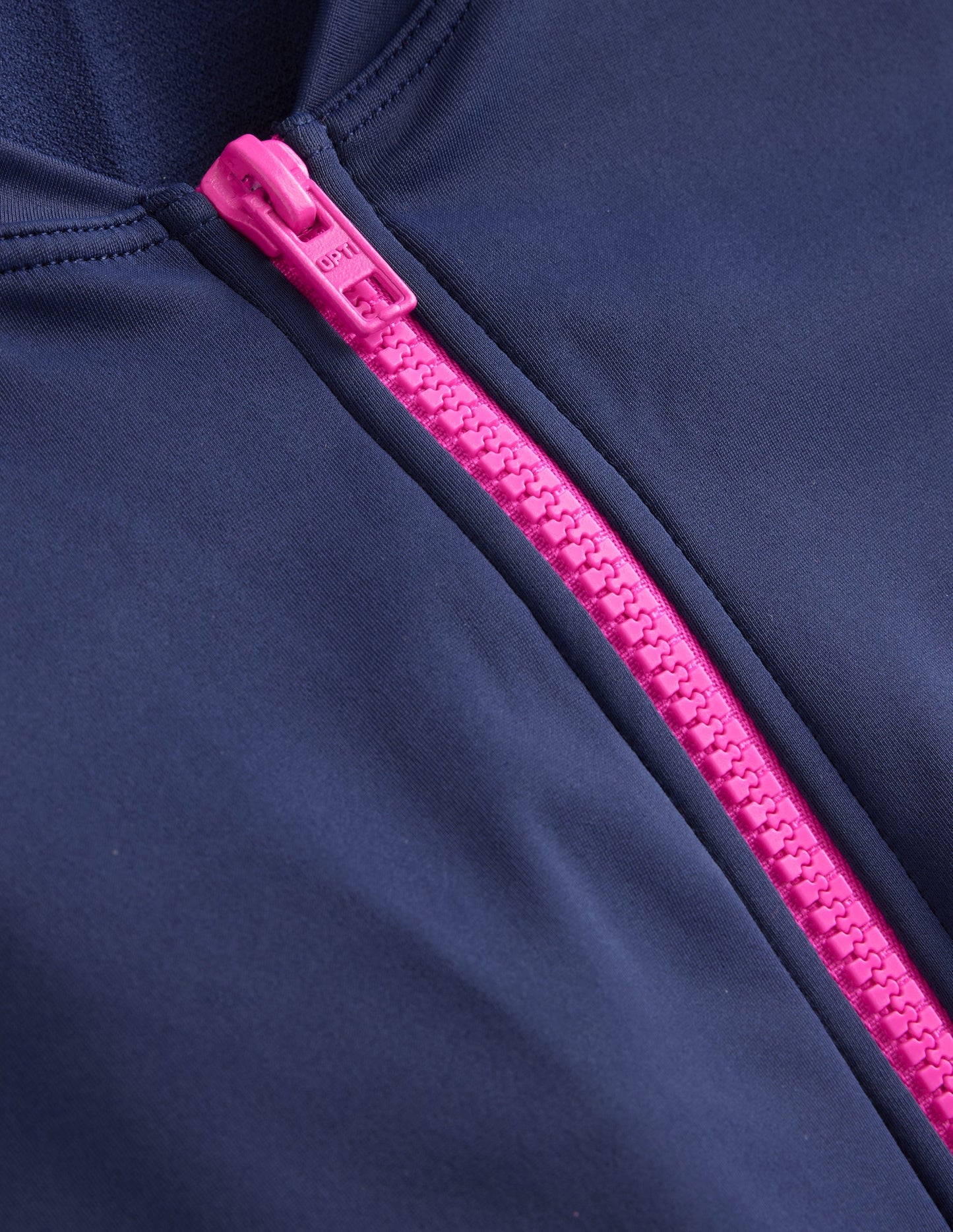 Piped Sporty Swimsuit-Navy/ Super Pink Colourblock