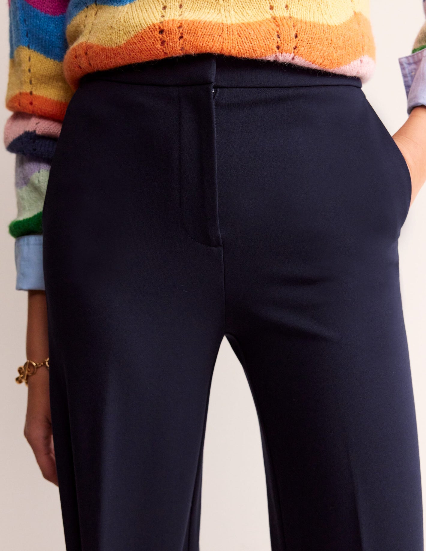 Westbourne Ponte Pants-Navy