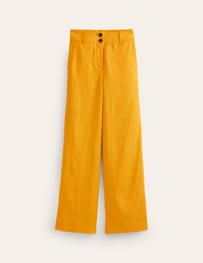 Westbourne Linen Pants-Artisan Gold