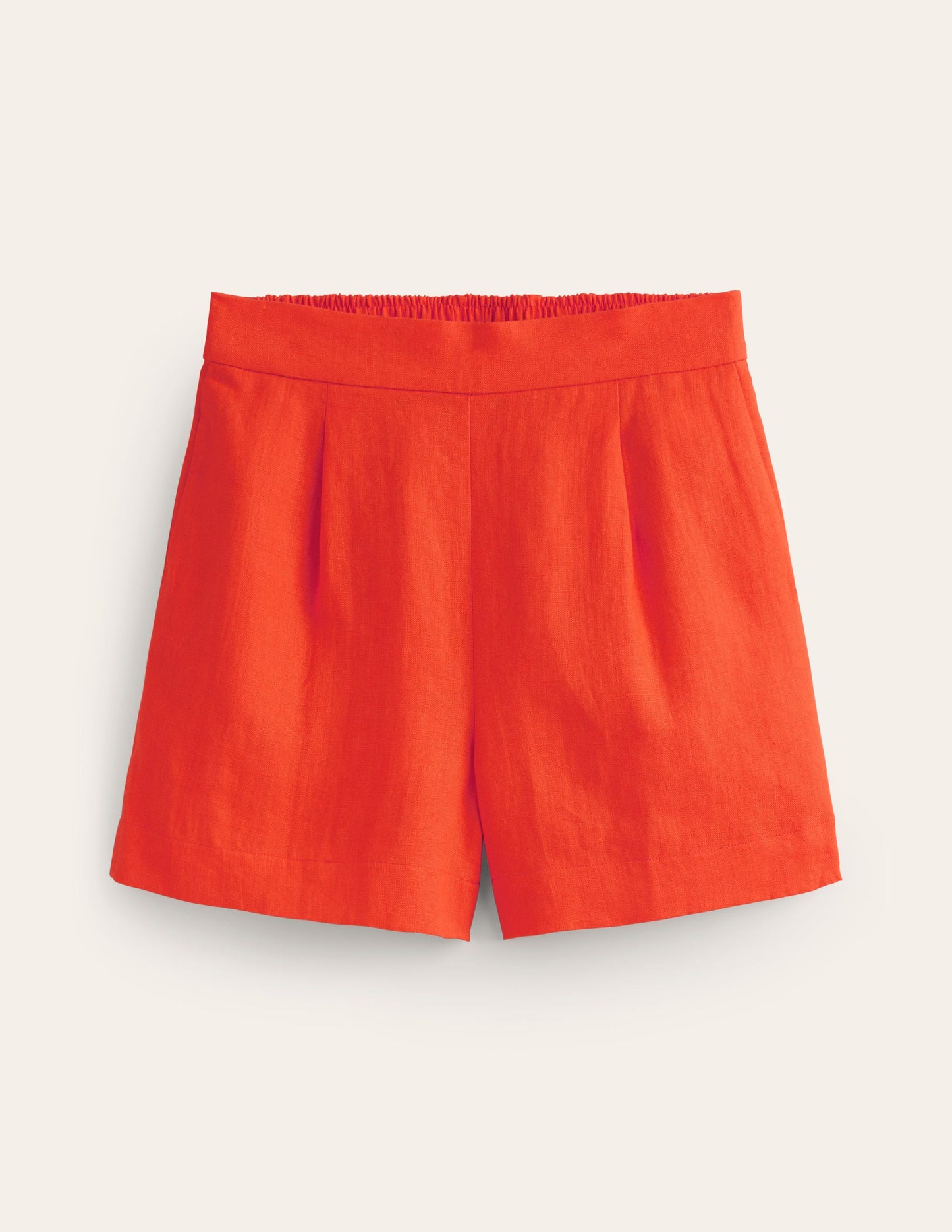 Hampstead Linen Shorts-Mandarin Orange