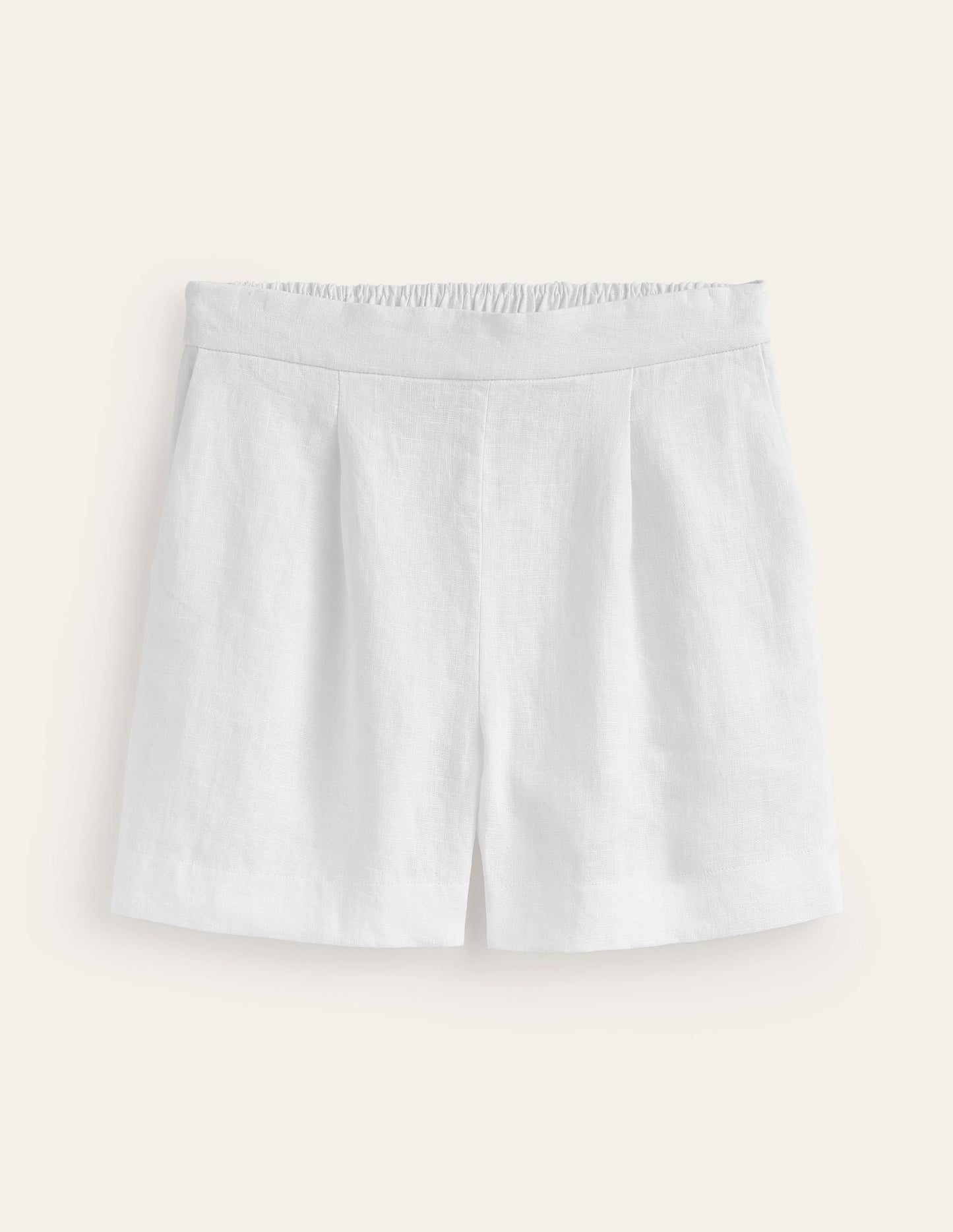 Hampstead Linen Shorts-White