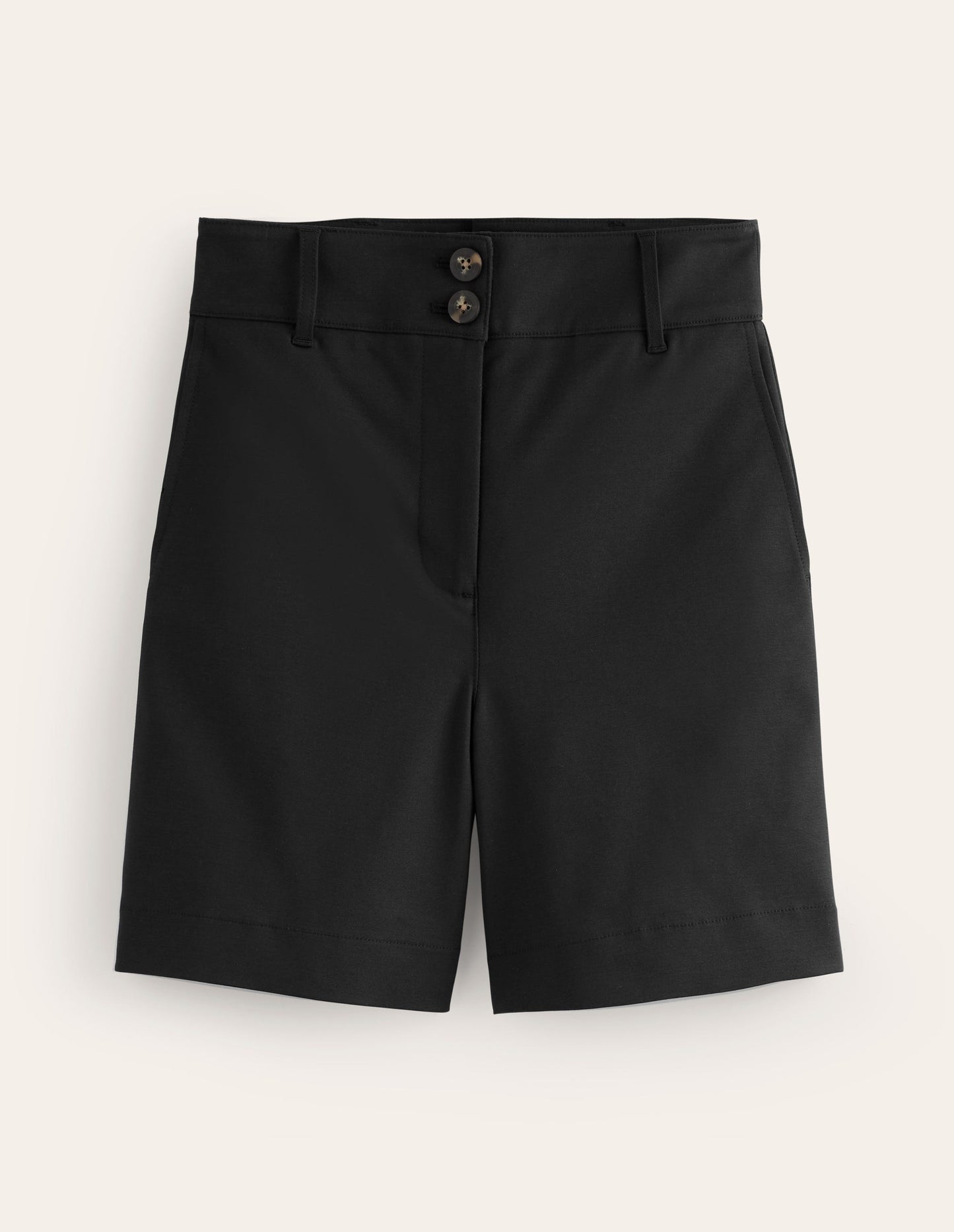 Westbourne Sateen Shorts-Black