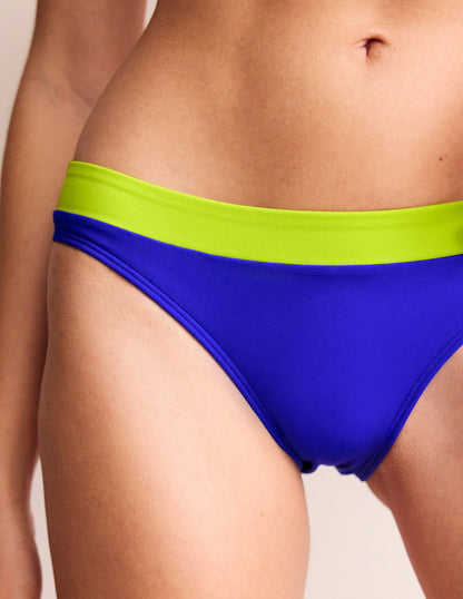 Ithaca Panel Bikini Bottoms-Blue Colourblock